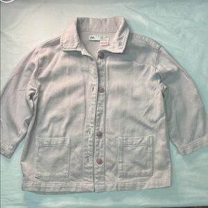 Zara Kids (4-5)  Button-Up lavender Jacket